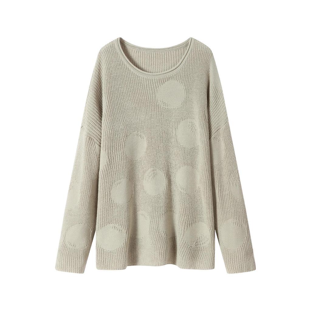 2025 Herbst/Winter Damen Übergröße Rundhals Lockerer Pullover: Stilvolle & Kuschelige Langarm-Strickwaren