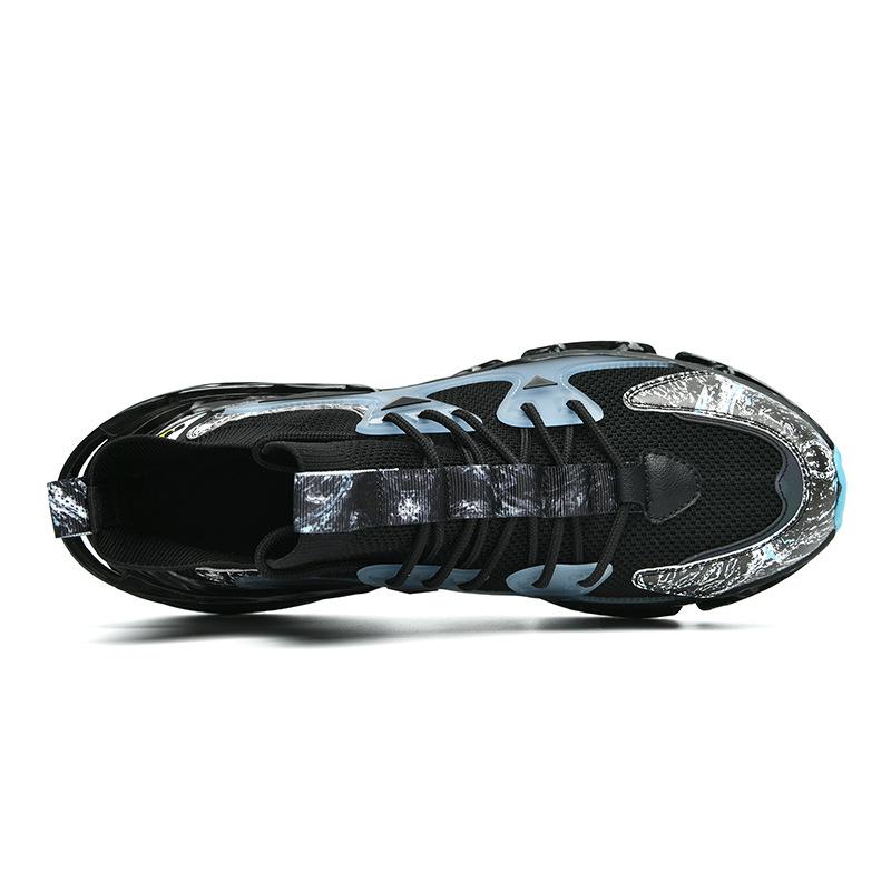 Herrenschuhe mit großer Sohle, neue atmungsaktive Mesh-Schuhe, lässige Sportschuhe, lässige, trendige Laufschuhe für Herren