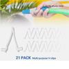 Attachment Clips Pool Brush Clips For Cleaning Pool Walls Super Value Pack Thick And Strong Plastic For Leaf Rakes