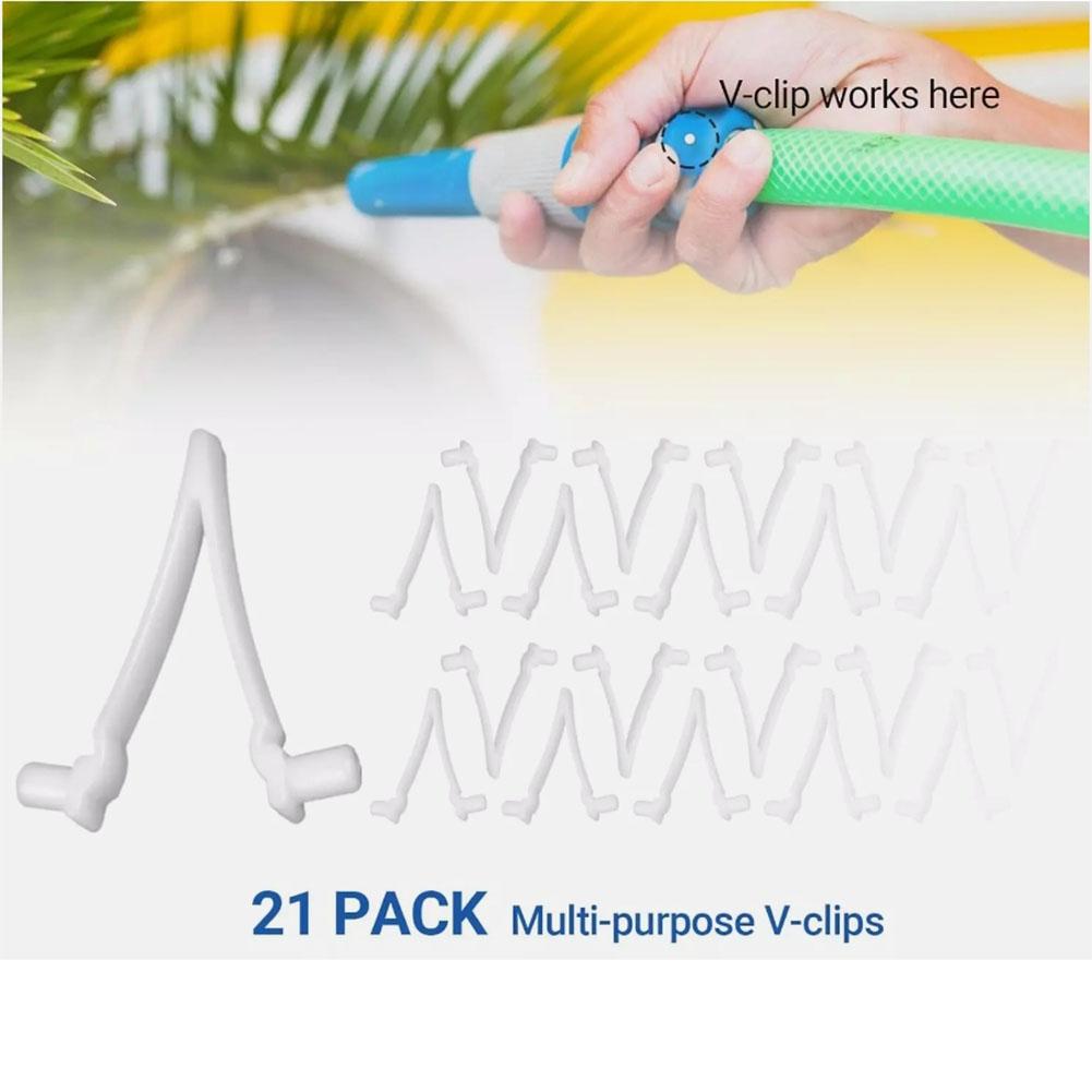 Attachment Clips Pool Brush Clips For Cleaning Pool Walls Super Value Pack Thick And Strong Plastic For Leaf Rakes
