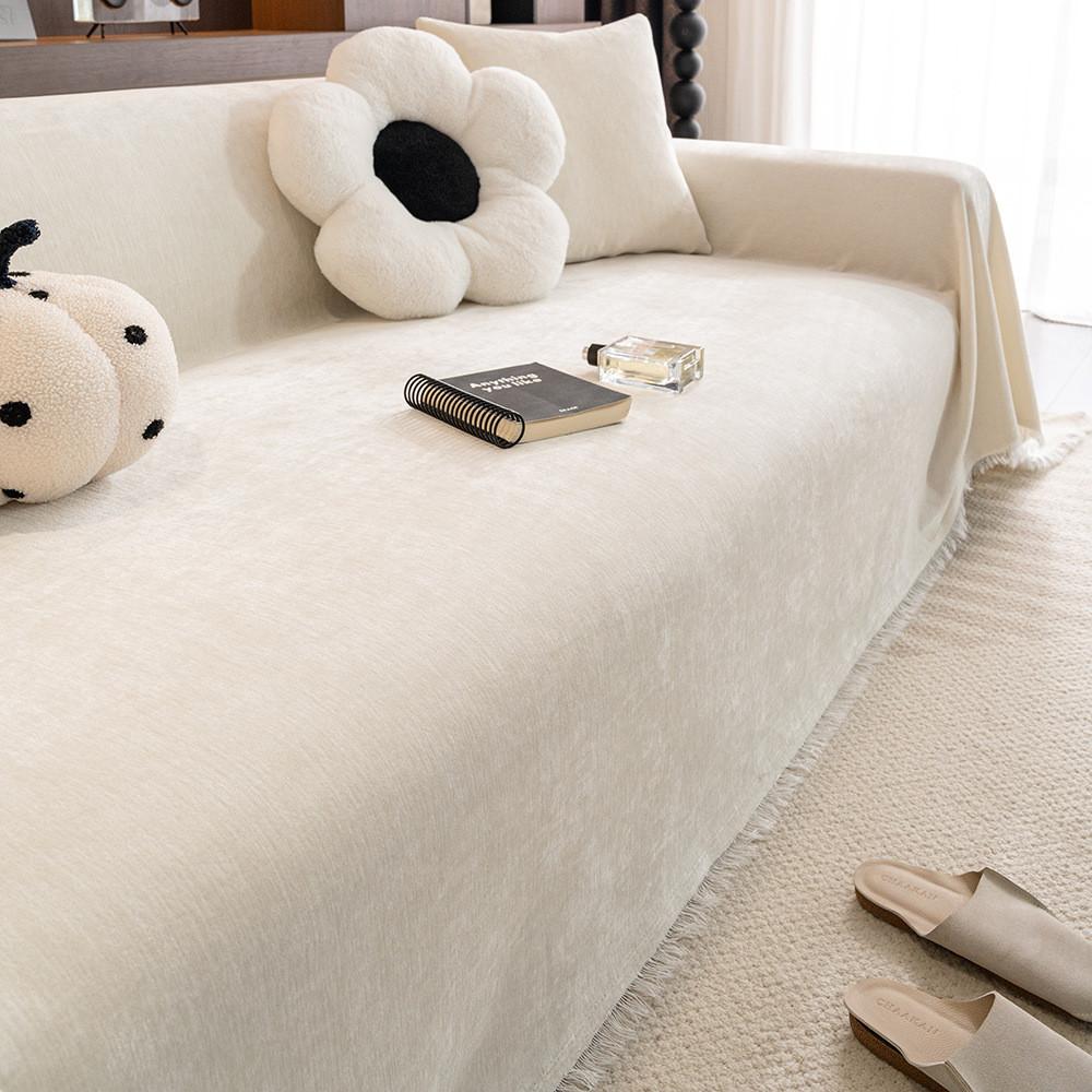 1pz Coperta per Divano Multiuso Quattro Stagioni Universale Copertura per Mobili Durevole Chenille Antipolvere Antigraffio Cuscino per Divano