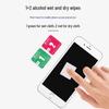 1+2 Wet & Dry Mobile Screen Cleaning Kit: Tempered Film, Dust Removal Sticker, Alcohol Pad