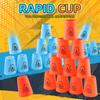 Cztery Kolory Szybkie Kubeczki do Układania Gra Speed Cup Stacking, Zabawka Sportowa Treningowa na Szybką Reakcję dla Dzieci