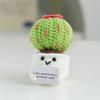 Mini Animal Crochet Potted Cute Handwoven Cartoon Flowers Creative Hand-knitted Car Home Desktop Shelf Decor Items Gift