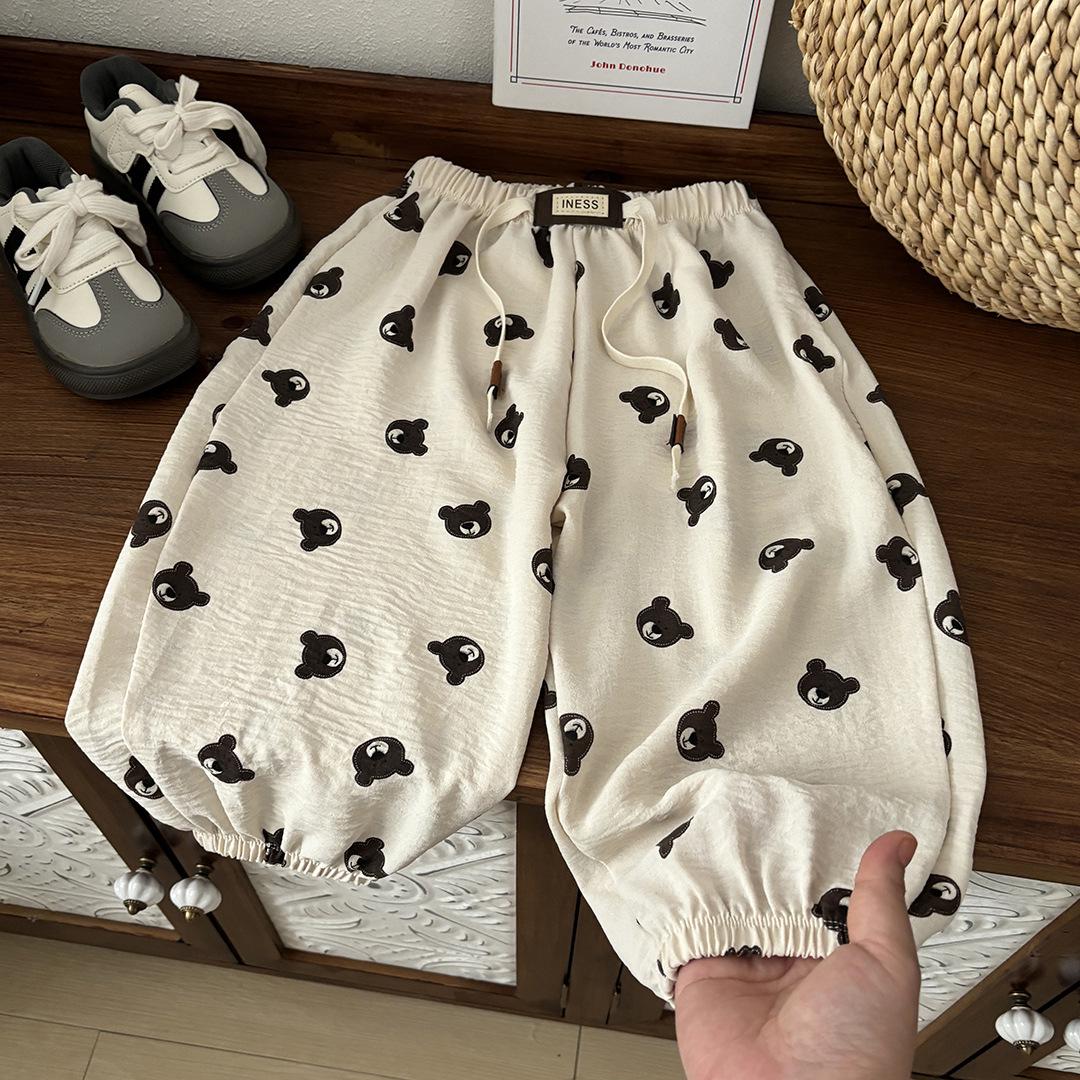 

Детские летние брюки от комаров, легкие, с широкими штанинами, для мальчиков и девочек 80 cm