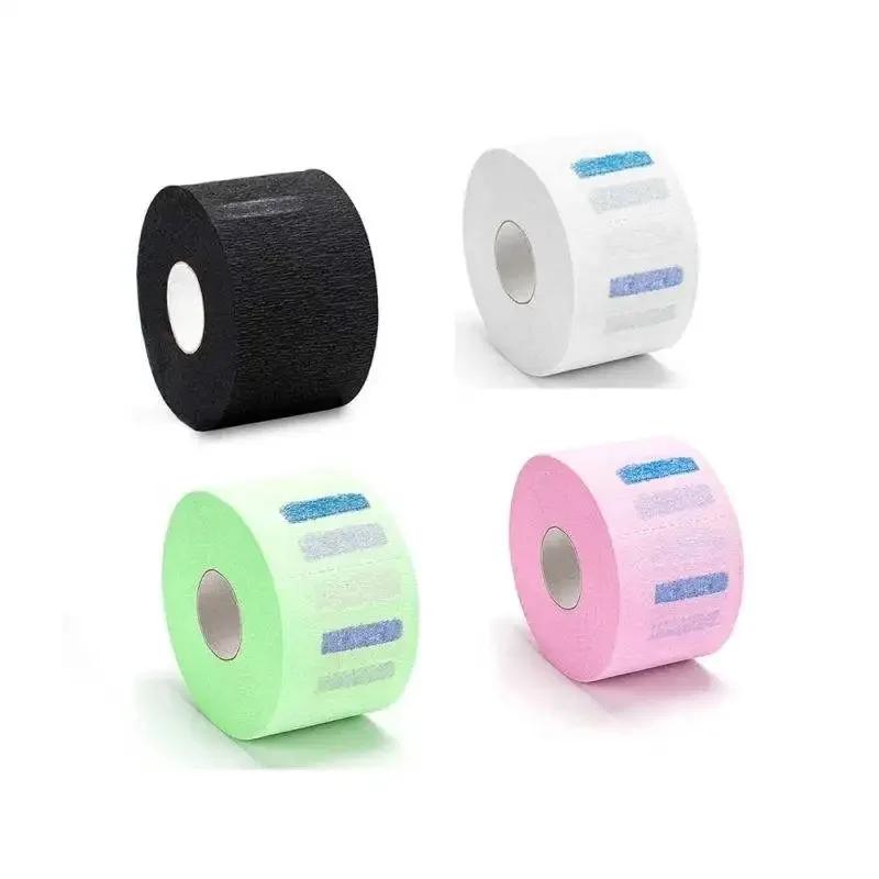 5 Roll/Pack Hair Cutting Accessory Neck Paper Adjustable Barber Dedicated Salon Hairdressing White Black Neck Strips