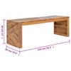 TV Stand 110 x 60 x 38 cm Solid Teak Wood