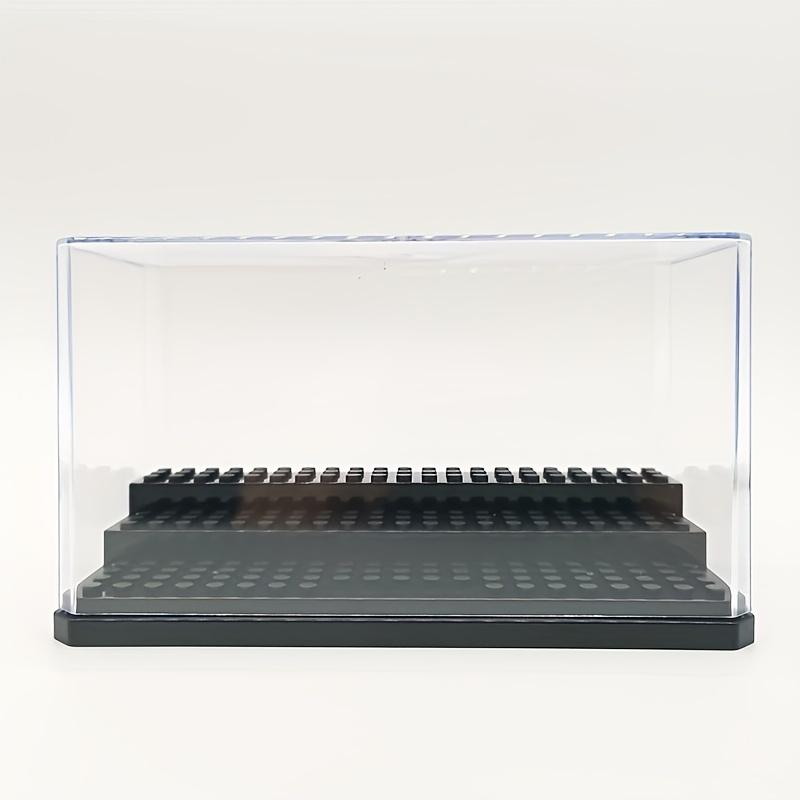 

1pc 3-Tier Acrylic Display Case With Black Base Dustproof Storage Display Case For Building Blocks Figurines Model чёрный