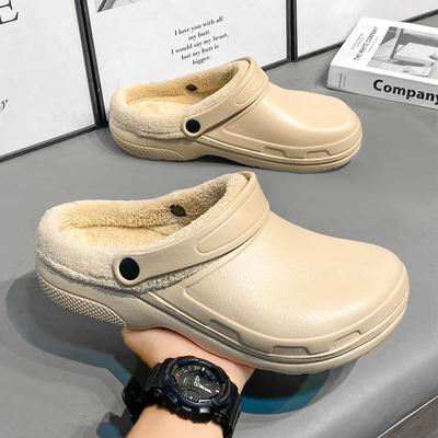Classic Fur Shoes For Men Women Lined Clogs Waterproof Shoes Winter Fuzzy Slippers for Women Men Indoor and Outdoor Shoes
