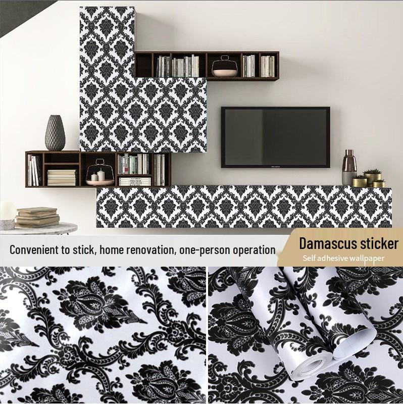 Nordische karierte selbstklebende Tapete für Wohnzimmer oder Studentenwohnheim