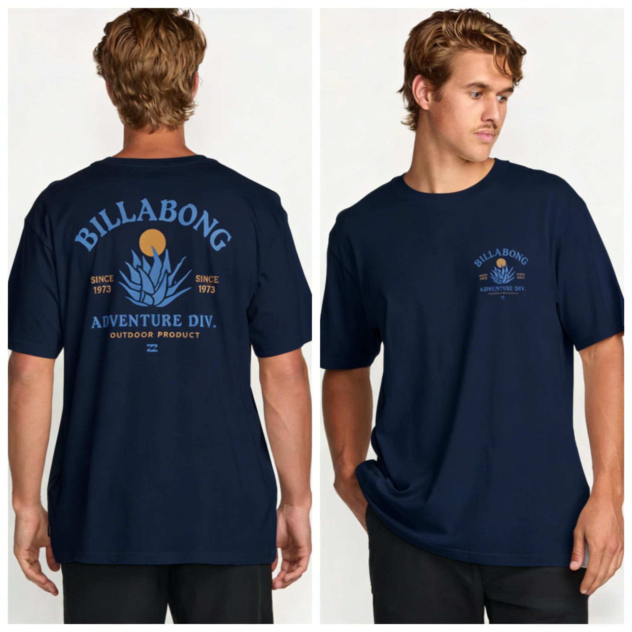 

Billabong Чоловіча Повсякденна Дайвінг PRFOSports 2026 Літня Чоловіча Футболка з Чистої Бавовни Чоловічий Одяг Чоловіча Футболка Вуличний Стиль Y2K Топи 4XL