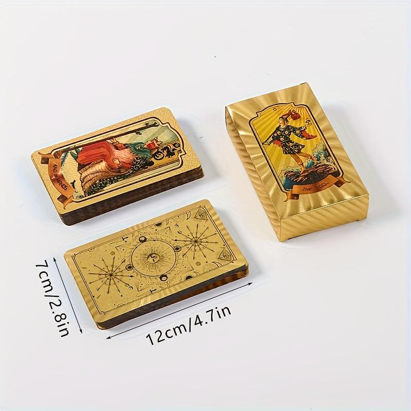 Casual Party Game Waterproof Plastic Colorful Printed gold Gold Stamping Tarot Board Game Cards