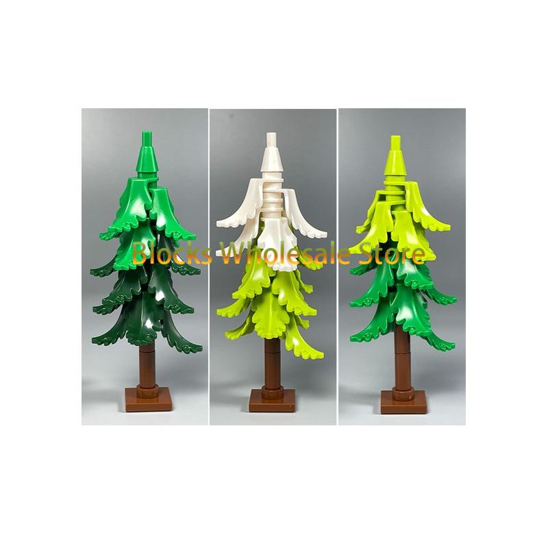 MOC Christmas Gift Present Assembly Toy Small Particle Building Block Set Christmas Tree Fir Tree Scene Desktop Ornament