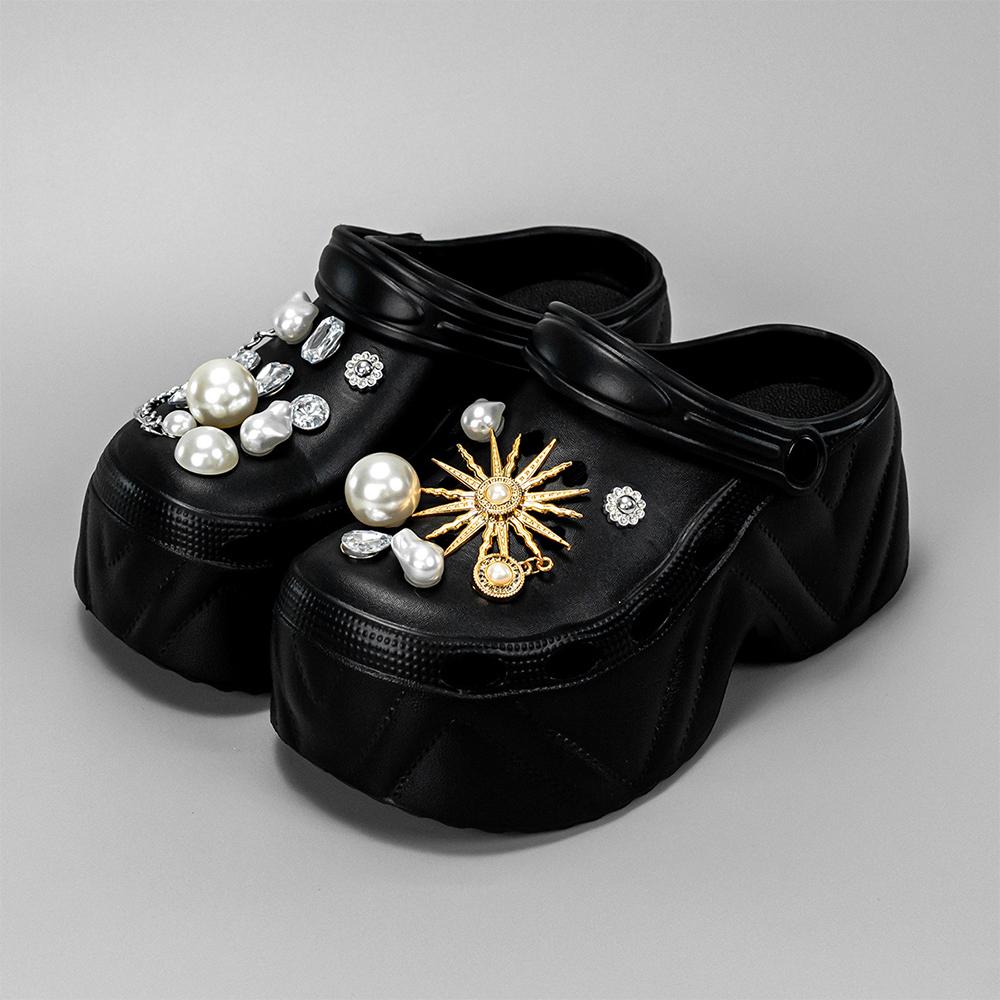 Women's Slippers 9CM High Platform Garden Fashion Clogs Shoes Women's Slippers Thick Bottom EVA Sandals Summer Girls Slippers