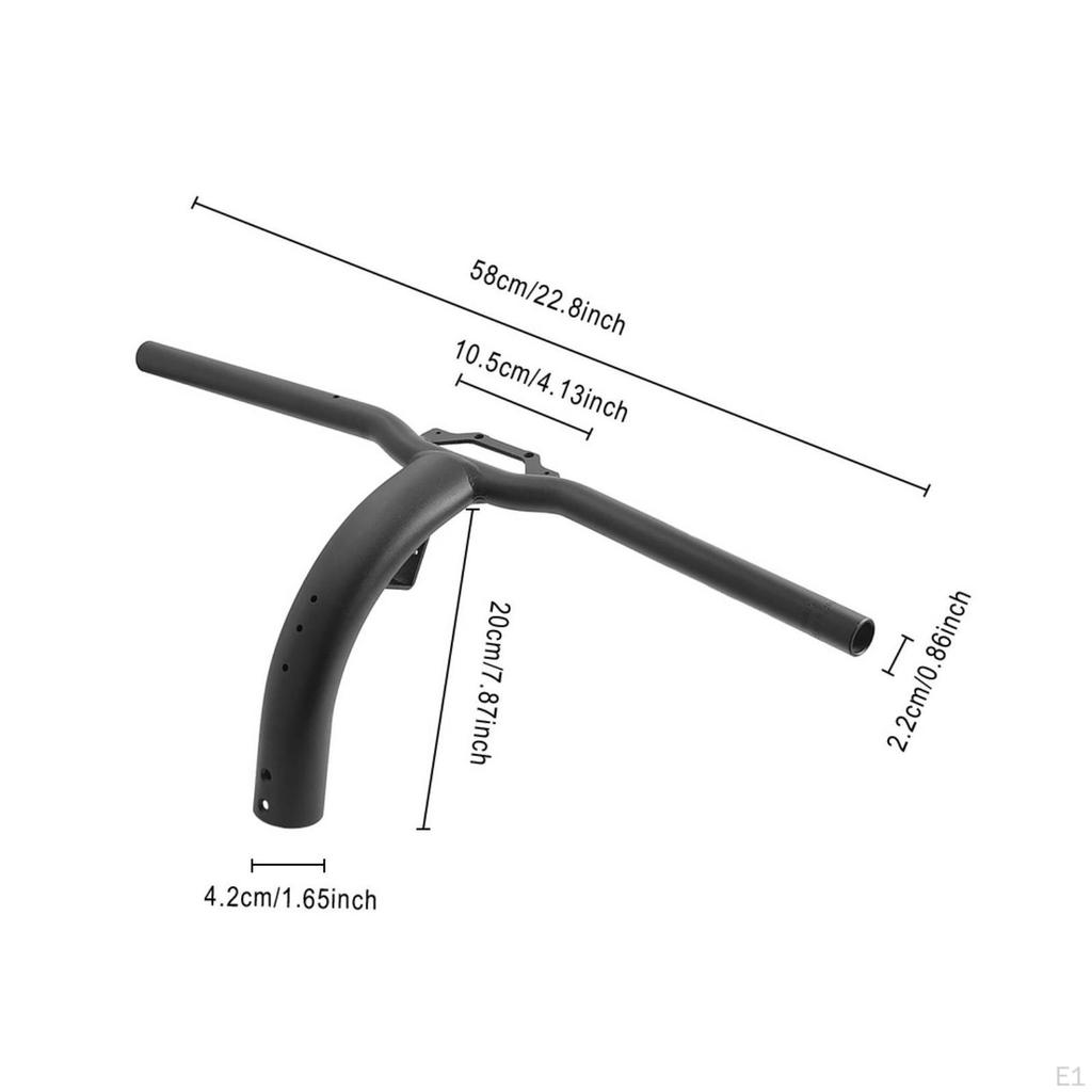 Lenkerbaugruppe Aluminiumlegierung Stiel Kompatibles Ersatzteil für Mobilitätshilfen