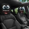 2Pcs Funny Cartoon Car Headrest Covers Easy Installation Car Seat Head Rest Protector for Auto Front Seat Decoration Universal Car Accessories