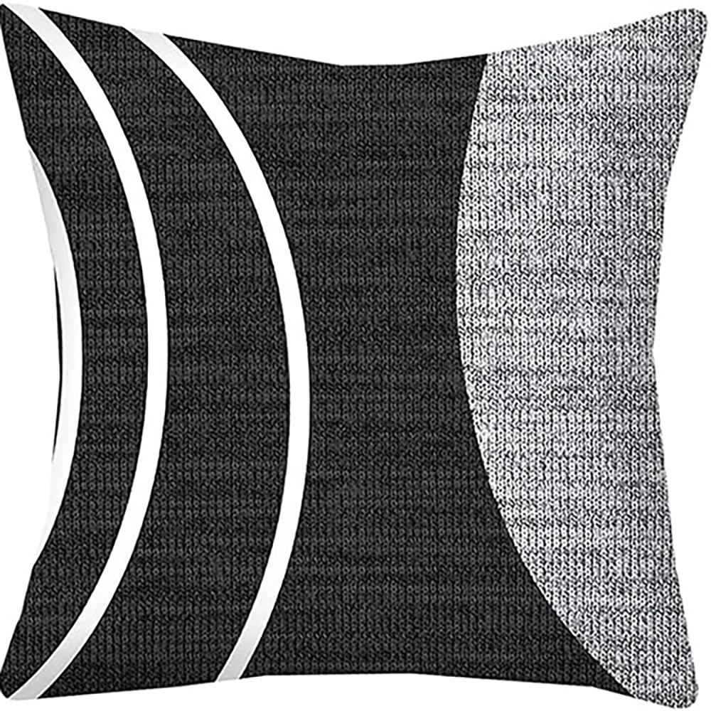 Modern Black and White Geometric Pattern Pillow Covers ,,sofa and Chair Cushion Covers, Home Bedroom Room Decoration