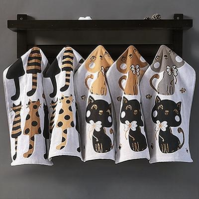 Baumwollgaze Gesichtswaschtuch süßes kleines Handtuch weiches Bad saugfähig schnell trocknend keine Fusseln 5 Stück Haushaltstuch