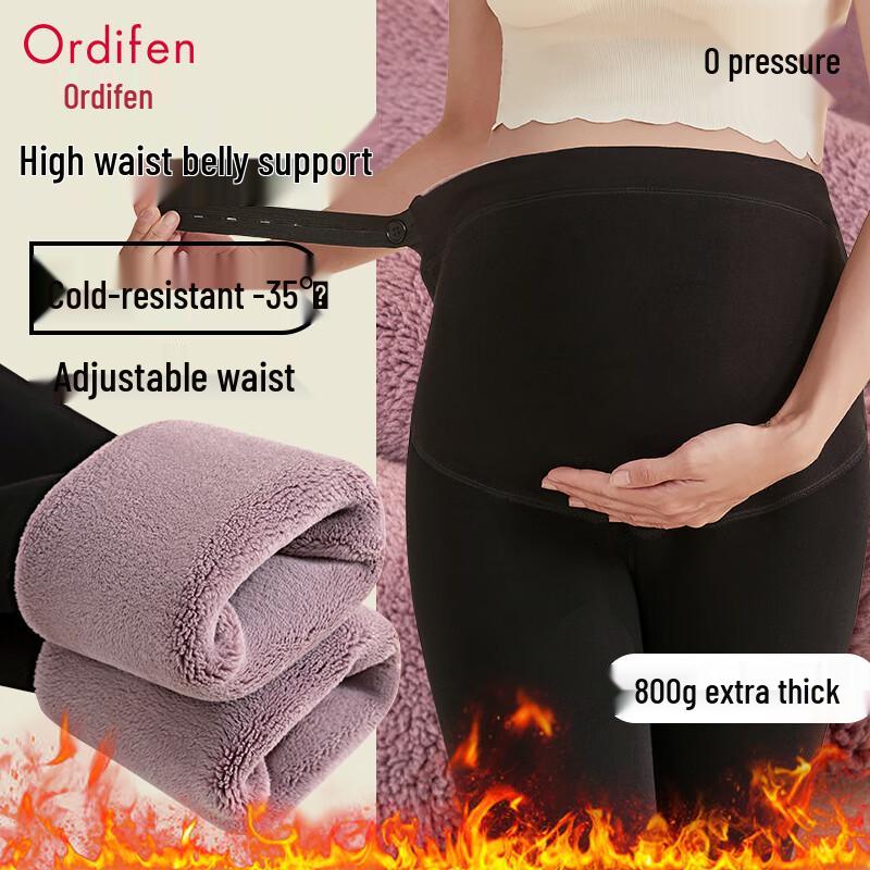 

Женские термолеггинсы для беременных Ordifen с флисовой подкладкой и высокой талией XL