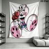 Diddl Wall Tapestry Aesthetic Wall Hanging Printed Fabric Blanket Decorative Tapestries for Bedroom Living Room Home Decor