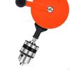 Crank Drill Double Gear System Comfortable Anti Skid Handle Handheld Portable for PVC Metal