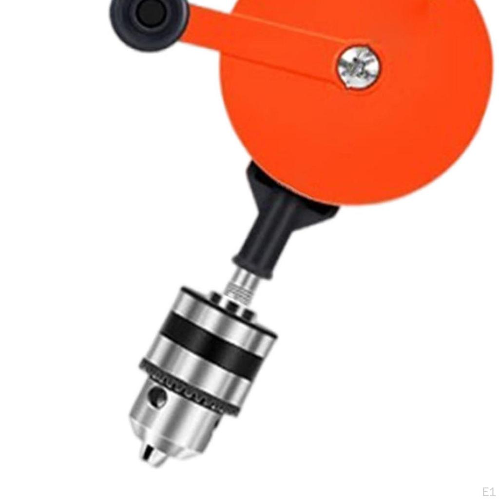 Crank Drill Double Gear System Comfortable Anti Skid Handle Handheld Portable for PVC Metal