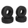 RC Tires 2.2inch 4Pcs RC Rubber Tyre Set Wheel Tires for 1:10 RC Crawler 130mm Diameter RC Accessories Black