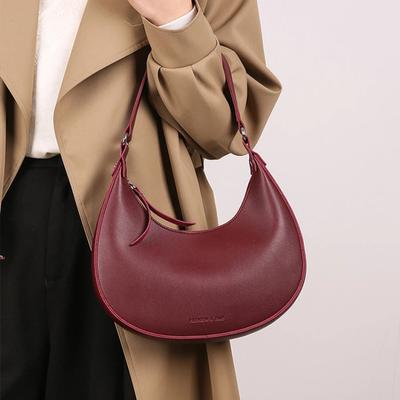 Spring 2026 Shoulder Bag New Design Solid Color Half Mo Underarm Bag Fashi Elegant Trendy Handbag for Women