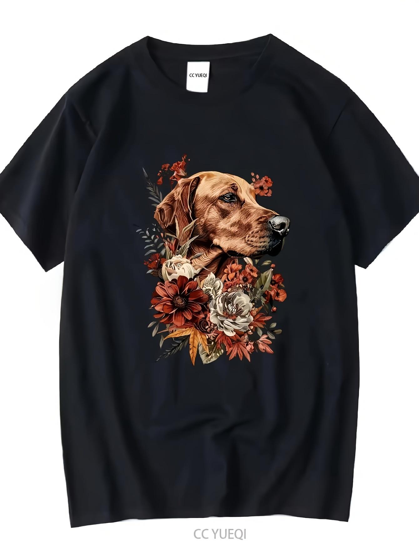 Long Sleeve T-Shirt y2k Floral Rhodesian Ridgeback T L