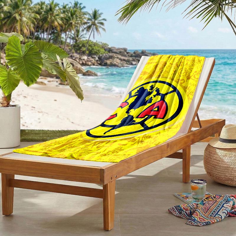 Club Amrica Fashion Beach Towel: Ideal for Summer Adventures Soft, Absorbent and Quick Drying Suitable for Swimming and Bathing