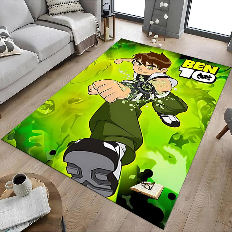 1pc Ben Ultimate Alien Carpet for Playroom Bedroom Living Room Sofa Home Decor,kids Game Area Rug Non-slip Floor Mat Y730148
