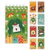 8PCS Coil Binding Santa Claus Notebook Mini Size Spiral Notebook Mini Notepads  Home Decorations