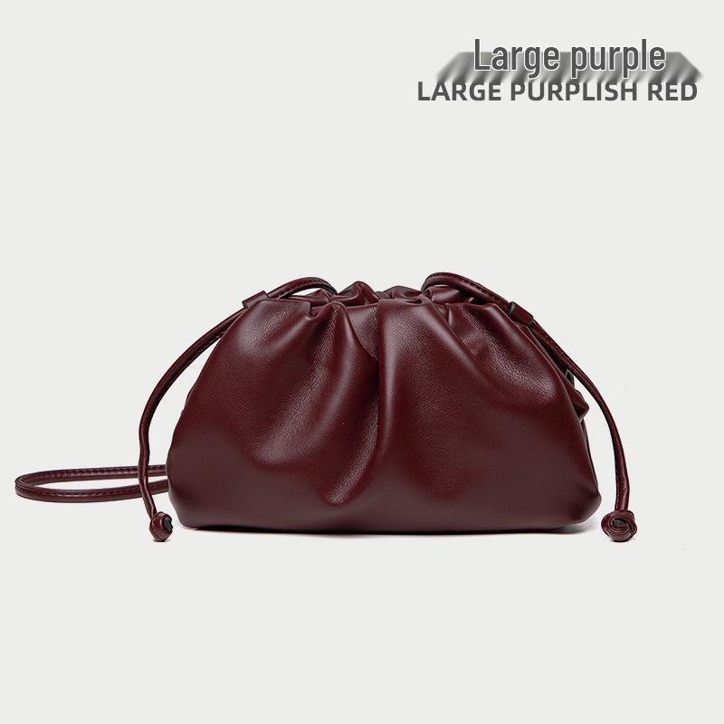High-End Textured Cloud Dumpling Women's Shoulder Bag - Niche Pleated Design