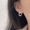 Irregular Pleated Texture Ear Buckle Niche Design Women's Light Luxury Fashionable Earrings Simple Temperament Earrings
