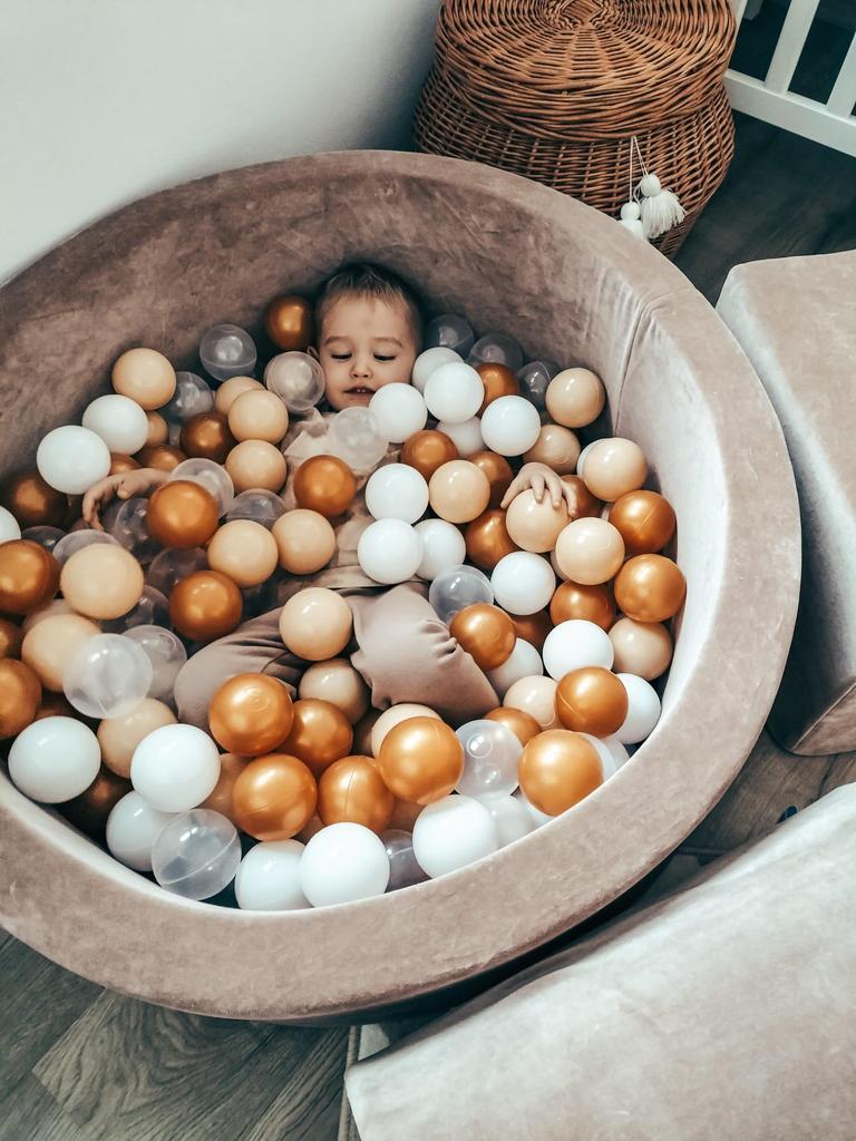 Velvet Soft Dark Beige Foam Playground Bridge
