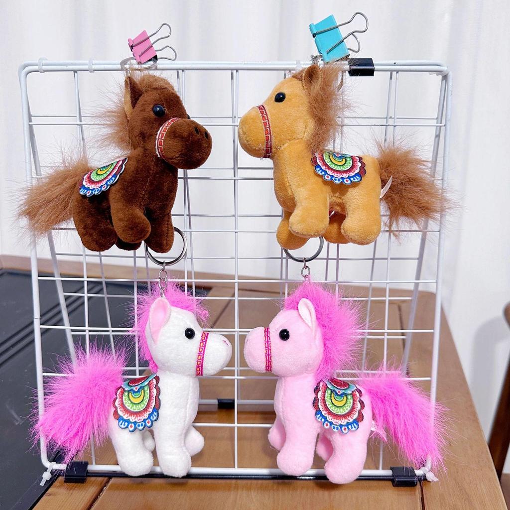 Mini Plush Toy Claw Machine Keychain Charms