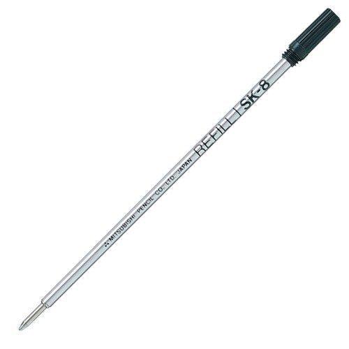 Oil-based Ballpoint Pen Refill Mitsubishi Pencil SK-8, Black, 2-Pack