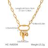 Stainless Steel Cross Chain Starfish Shell Heart Pearl Pendant Necklace Unique Creative DIY Jewelry