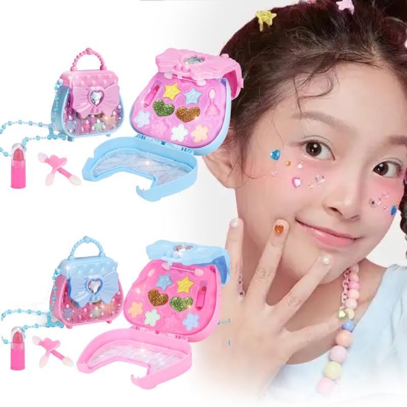 Safe Girls Simulation Makeup Palette Toy Table Dress Cosmetics Box Set Gift