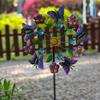 Iron Windmill Outdoor Garden Villa Metal Ground Plug Crafts Flower Insert Decoration Ornament
