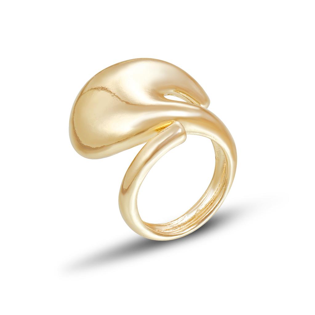 ins niche metal texture fringed ring personalized exaggerated geometric opening adjustment ring