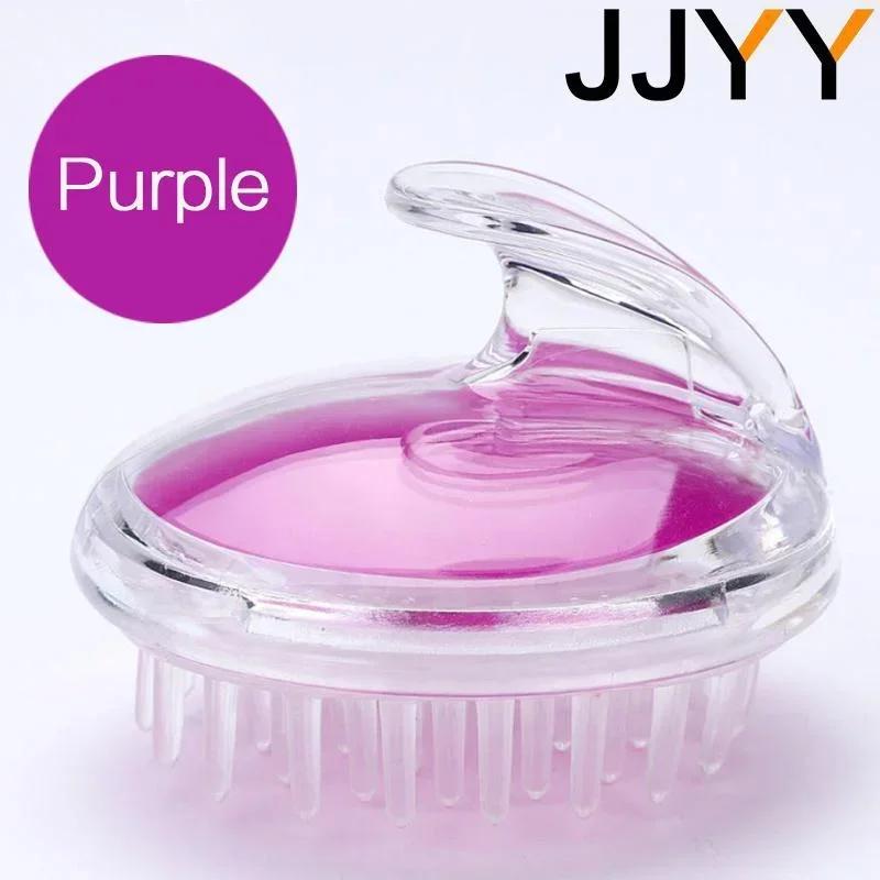 JJYY Portable Silicone Shampoo Brush Handheld Round Soft Scalp Massage Brush Bath Massage Brush Hair Shower Brush Comb