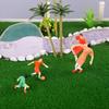 10pcs Mini Making Football Game Scene Colorful Football Sports People Playground Minion