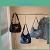 The Modsters Letter Embroidery Casual Denim Bag With Top Zipper For Summer Outings