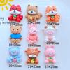 10 Stück Neue Süße Mini Cartoon Tier Serie Flache Rückseite Harz Cabochons Scrapbooking DIY Schmuck Bastel Dekoration Zubehör