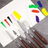 5Pcs Artist Painting Palette Oil Painting Mixing Scraper Stainless Steel Wood Oil Paint Spatula Set