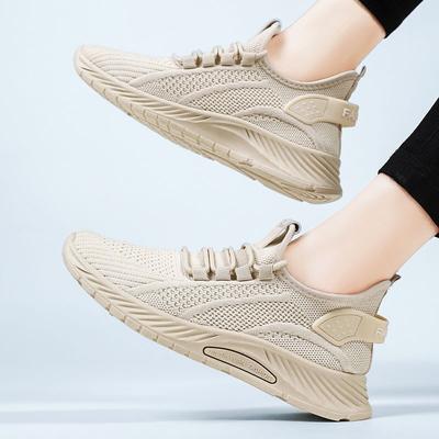 Fashion Womens Sneakers Fall Fashion Slip On Walking Shoes Lady Casual Knit Breathable Flats Tennis Shoes