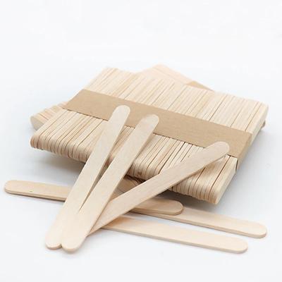 50 Stück/100 Stück Eis am Stiel Holzstiele Naturholz Löffel für Eis Handwerk Kunst Eis Lolly Kuchen Werkzeuge