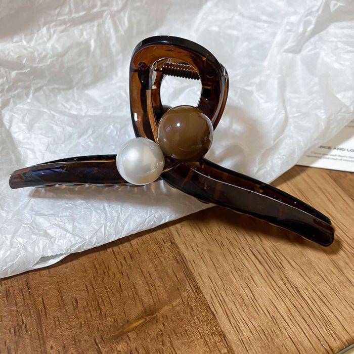 Large Pearl Hair Claw Clips Acrylic Hair Clip for Women Hair Accessories