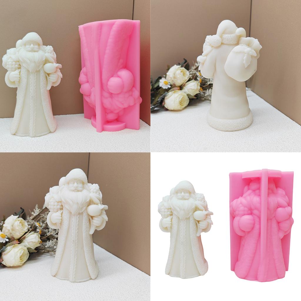 Unique Christmas Sturdy Silicone Mould for Creating Candle and Soaps Home Decoration and Handmade Gifts Daily Use